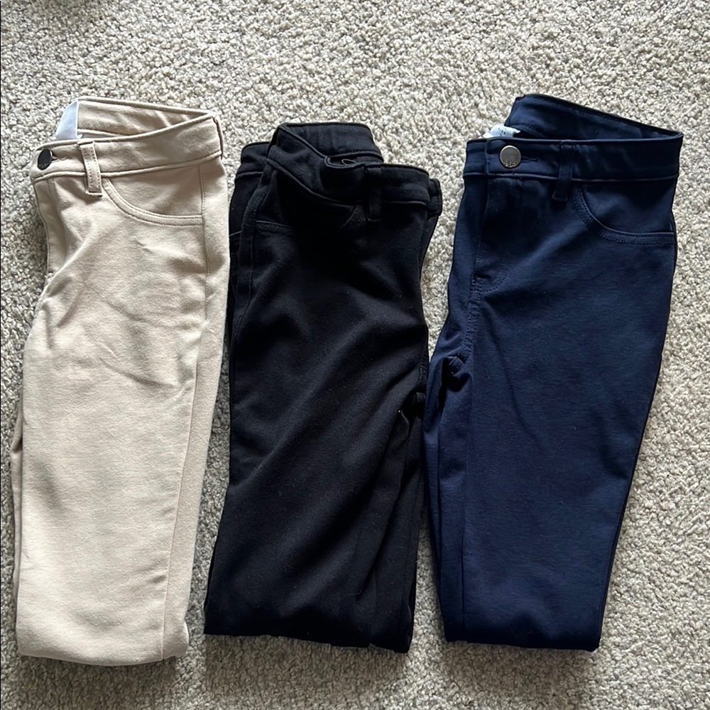 Kids' Beige, Black, and Navy Pants Set, Gap size 10 Slim